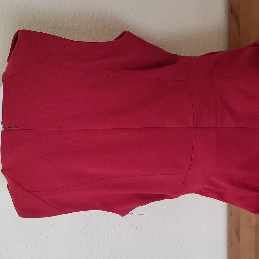 Banana Republic Factory Red Sleeveless Sheath Dress - Picture 4 of 5